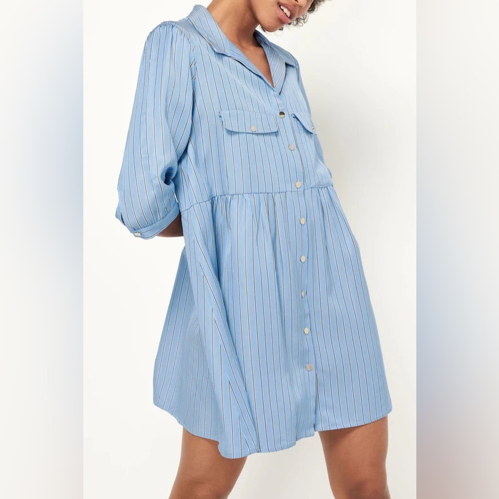 Ba&sh Santa Dress - NWT - Sz 0 - Blue